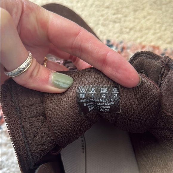 Ryka Brown Lace Up Boots with Suede Finish - Picture 5 of 6